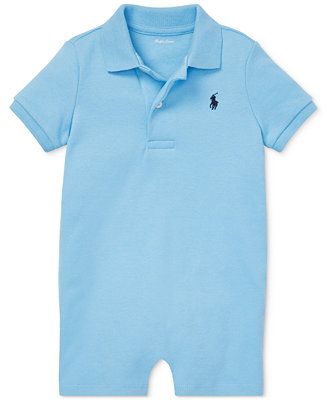 Polo Ralph Lauren Ralph Lauren Baby Boys Cotton Interlock Polo Shortall & Reviews - All Baby - Ki... | Macys (US)