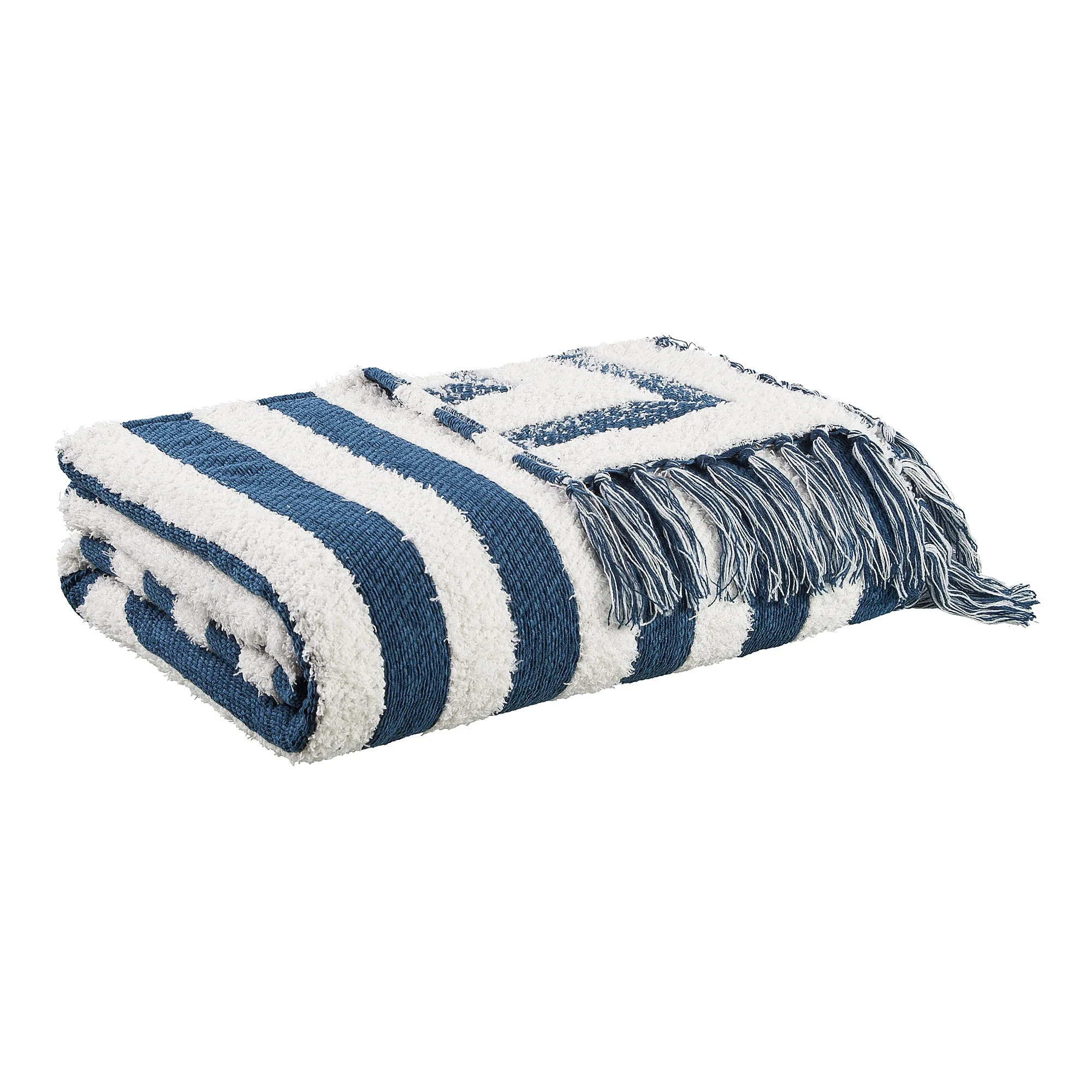 Better Homes & Gardens Textured Cozy Woven Chenille Throw, 50"x72", Blue Arch - Walmart.com | Walmart (US)