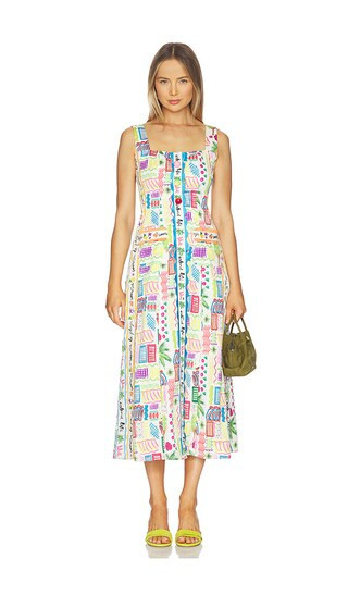 CeliaB Bunya Dress in White,Blue. - size XXL | Revolve Clothing (Global)