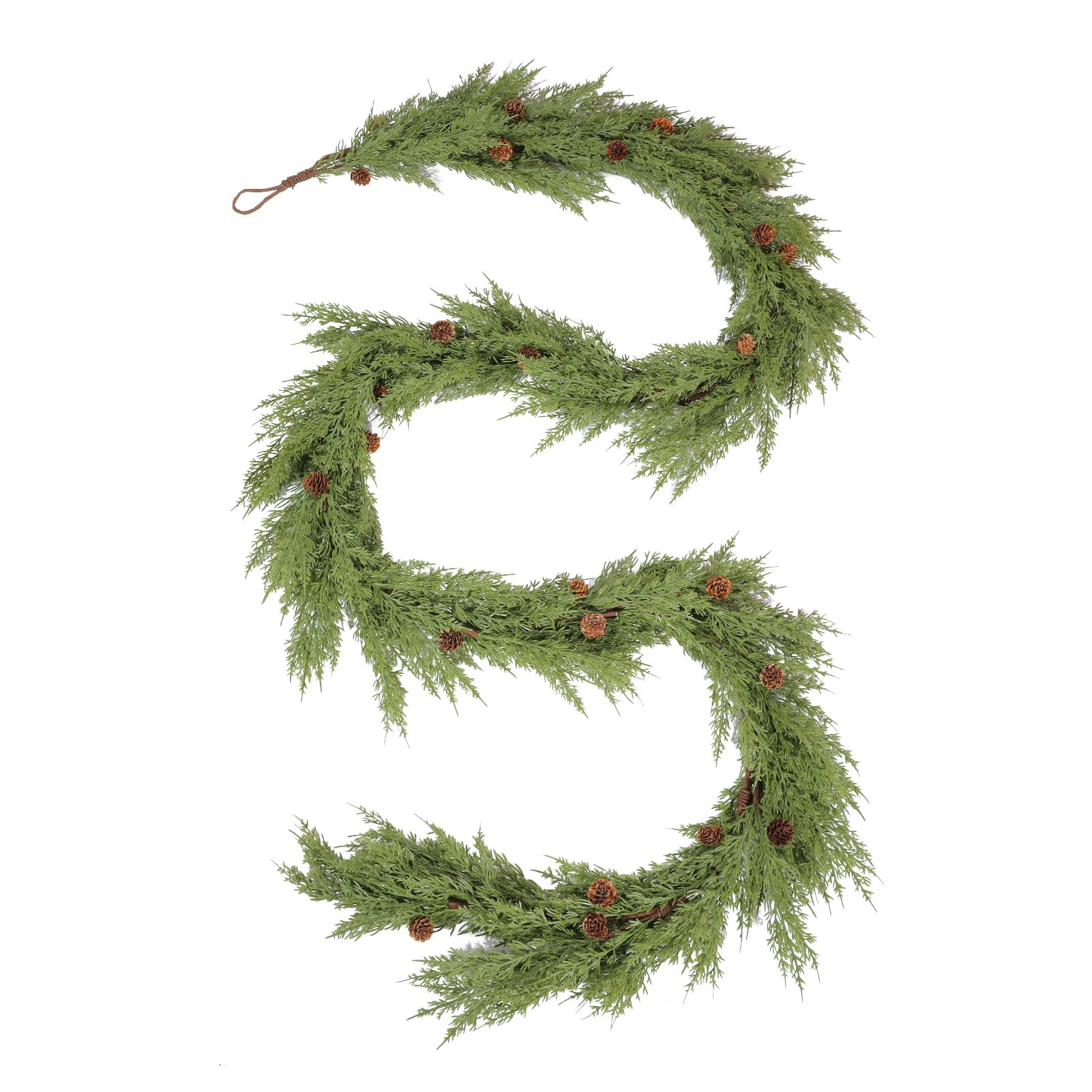 Cypress Cedar Garland With pine Cones | Amazon (US)