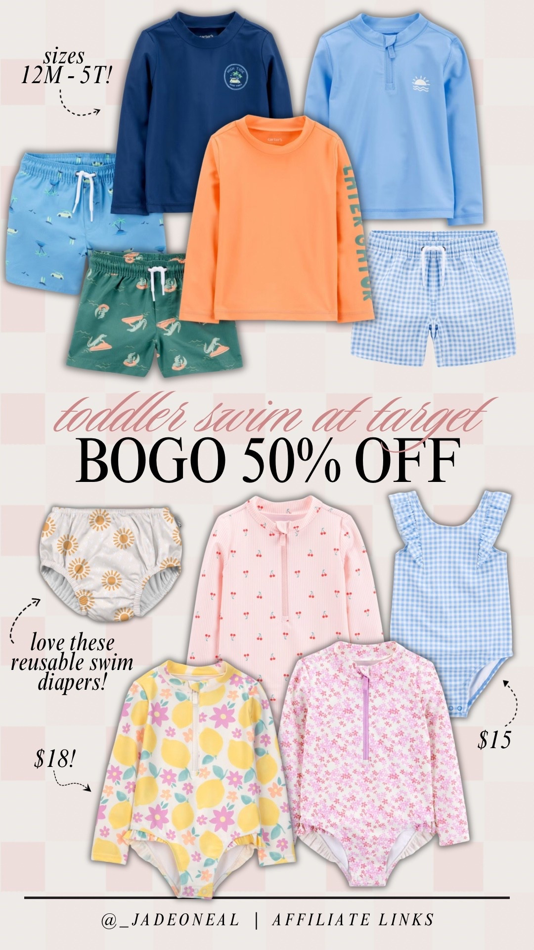 Toddler swim is on sale right now at Target!! Run and stock up before spring break + summer ☀️ 🤩 

Seasonal kids toddlers babies mom life affordable siblings matching sets two piece one piece rash guard 

#LTKSwim #LTKBaby #LTKKids