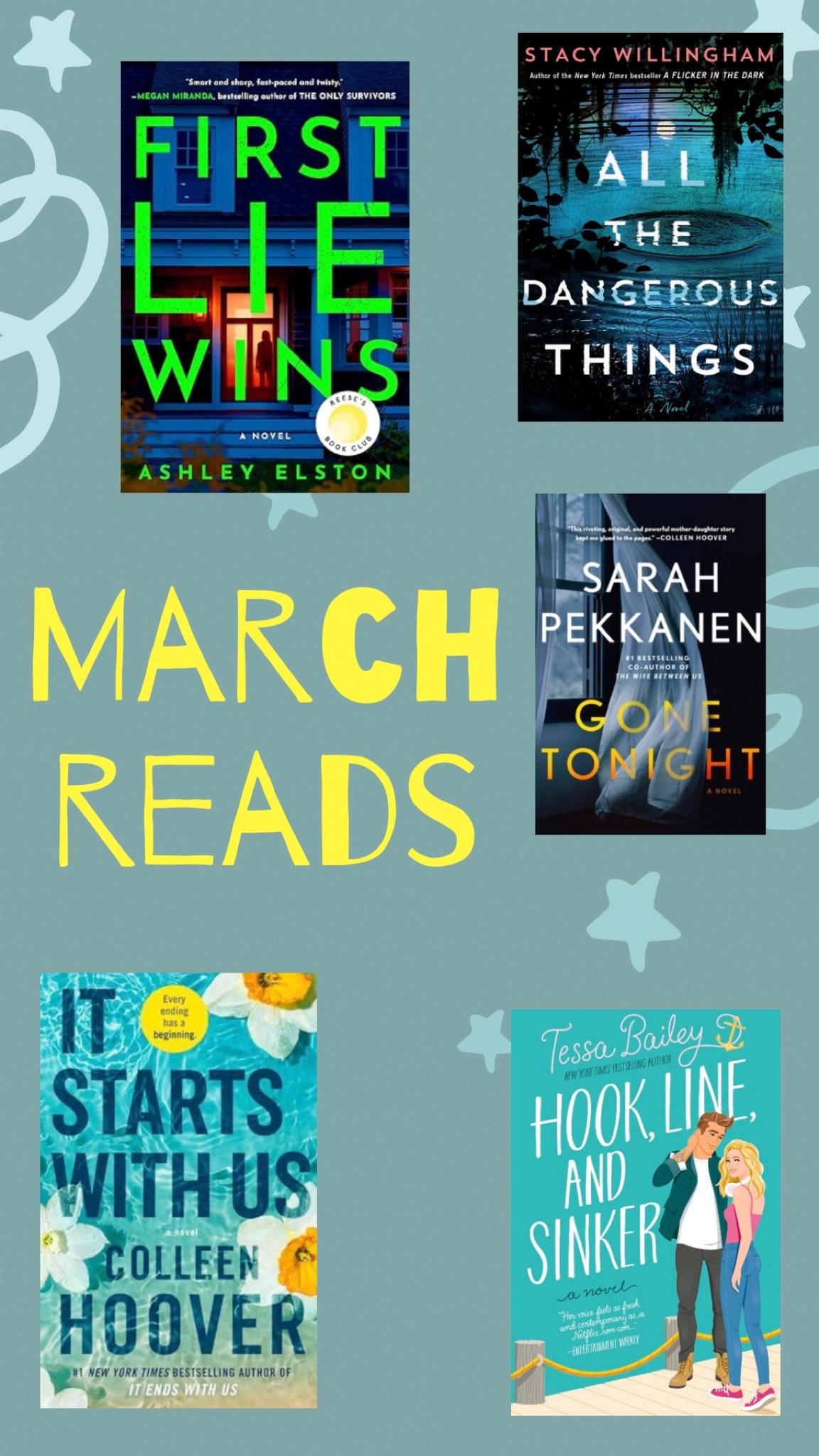 Book club
Beach reads
Colleen Hoover
Thriller
Romance
Beach read

#LTKtravel #LTKhome