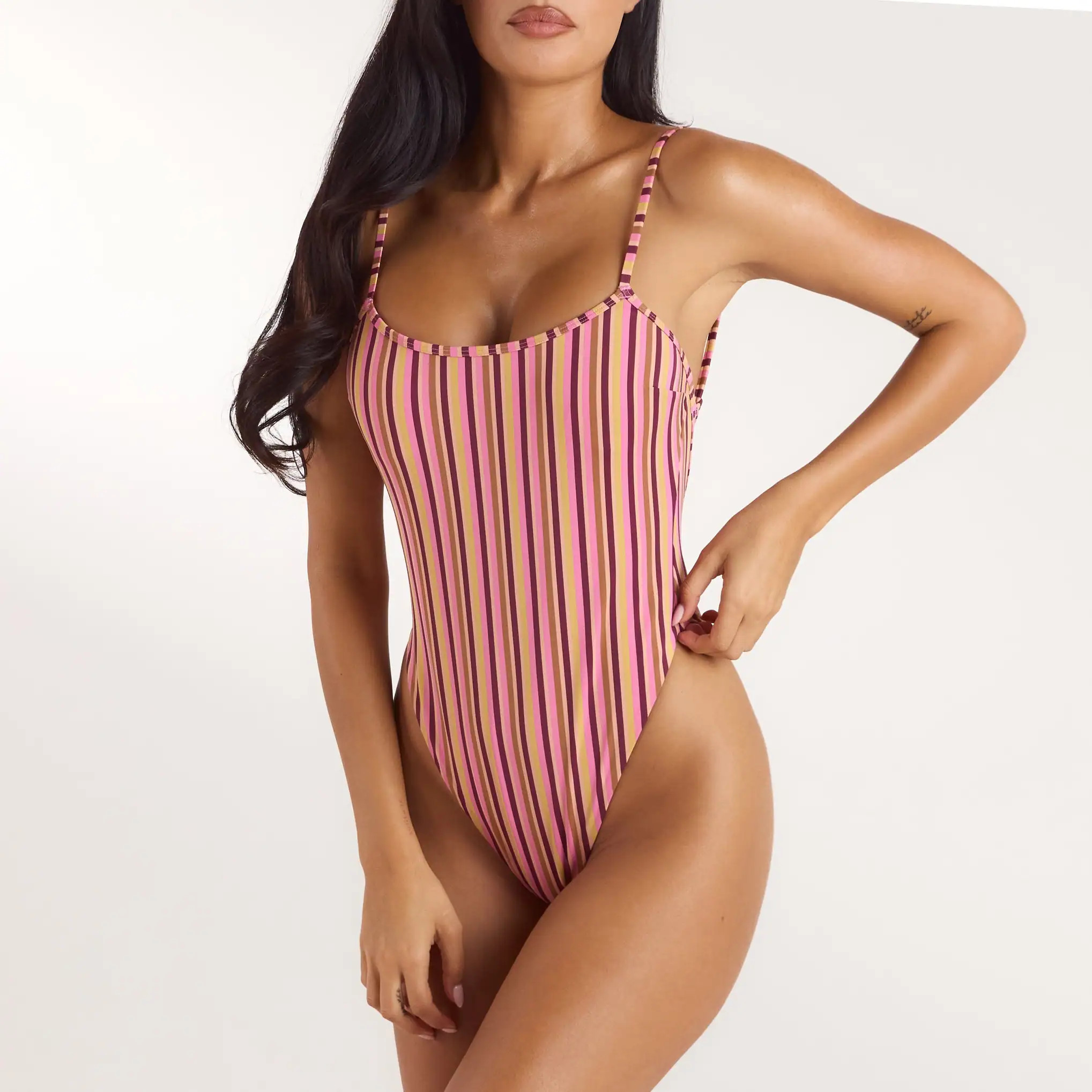 Sunstripe Swimsuit - Retro Stripe | Lounge (US)
