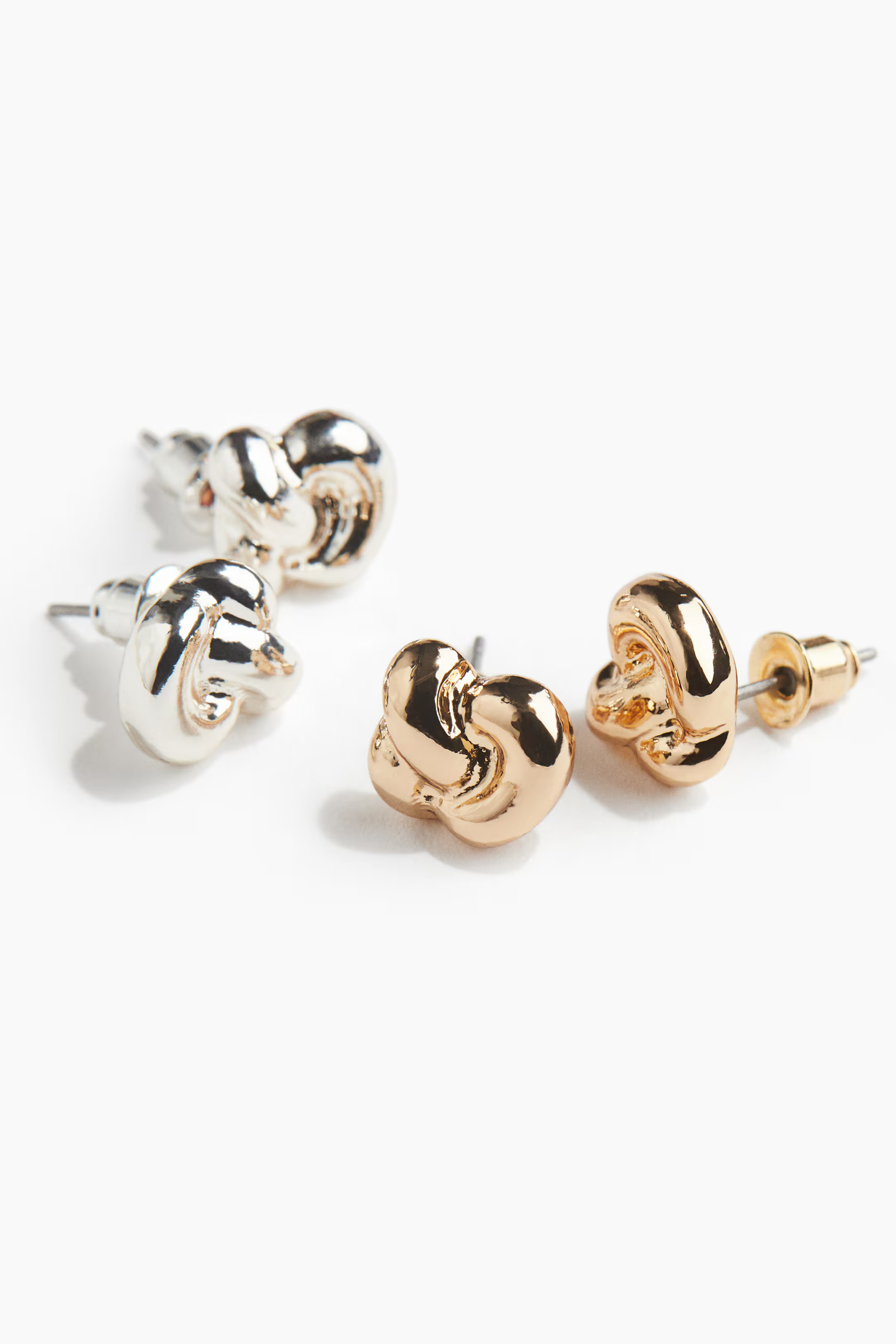 2 pairs knot-look earrings | H&M (UK, MY, IN, SG, PH, TW, HK)