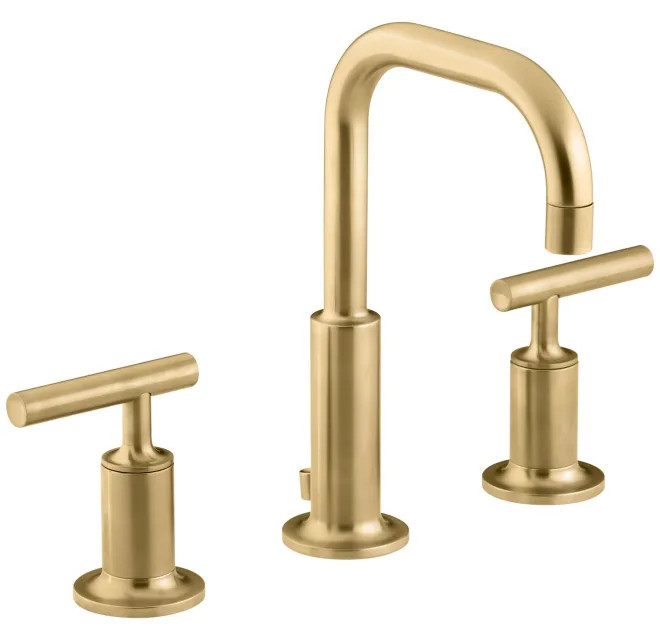 Purist 1.2 GPM Widespread Bathroom Faucet with Pop-Up Drain Assembly | Build.com, Inc.