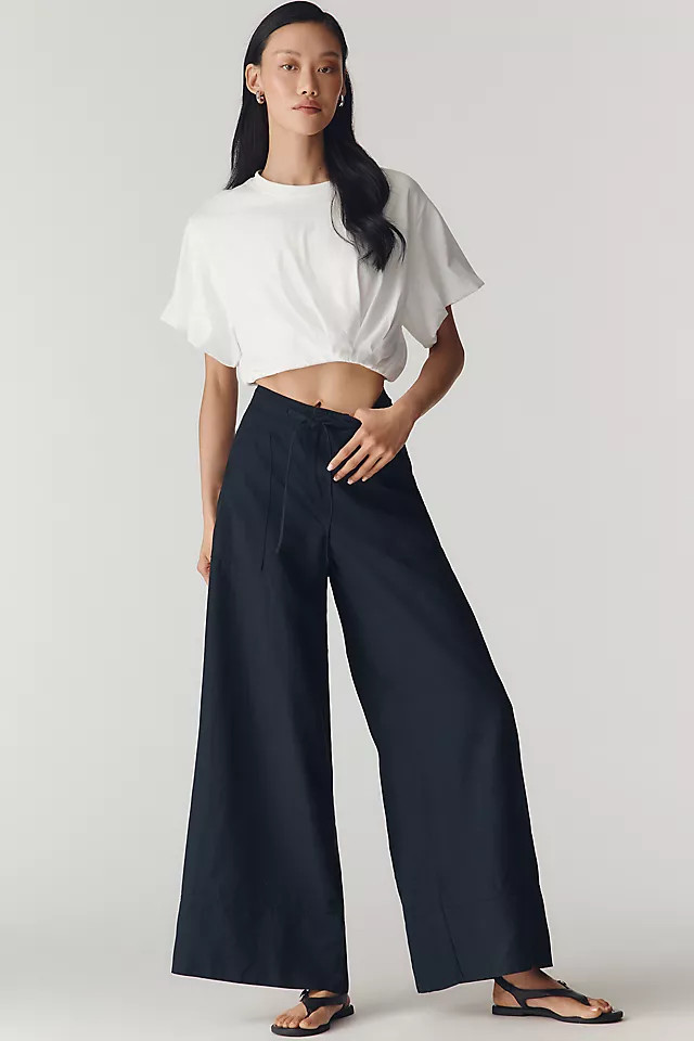By Anthropologie The A-Line Wide Leg Trousers Pants | Anthropologie (US)