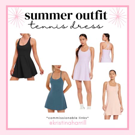 I've been loving how easy to throw on, but still cute these tennis dresses are! All are BF friendly minus the peach one. I love the straps on the purple one! Depending on how you want it to fit, I'd recommend possibly sizing up from your normal size especially if you are between sizes. I have the M in the Amazon ones and L in the Old Navy ones and they both fit well! 

#LTKSeasonal #LTKMidsize #LTKActive