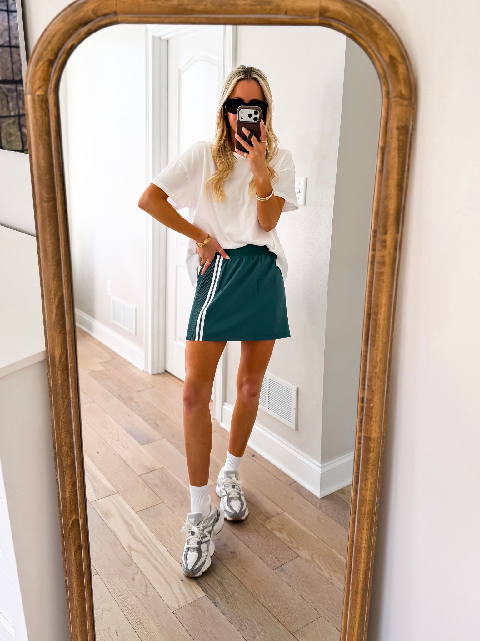 Target activewear in loving! This oversized tee is my FAVE! I have every color! And the pleated skort is adorable! Have shorts and pockets! 

#LTKootd #LTKActive #LTKTravel