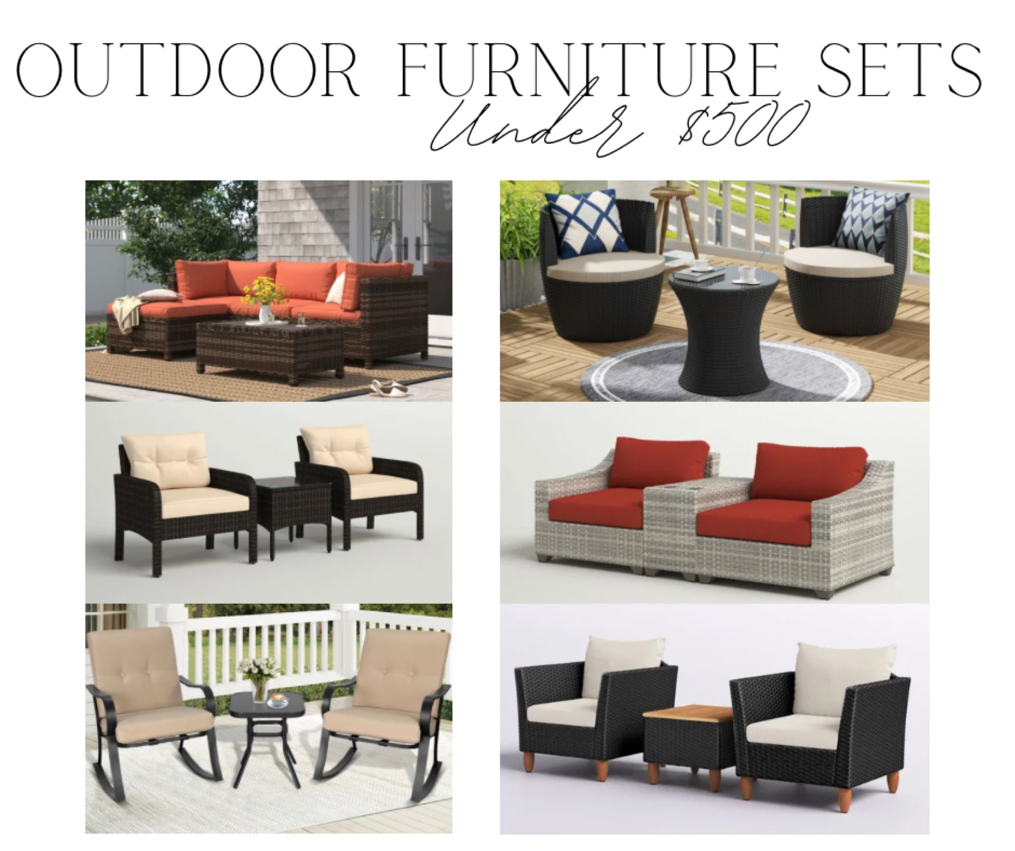 Outdoor furniture is on sale big time!  Here are some great sets under $500 😱

#LTKhome #LTKSale #LTKSeasonal