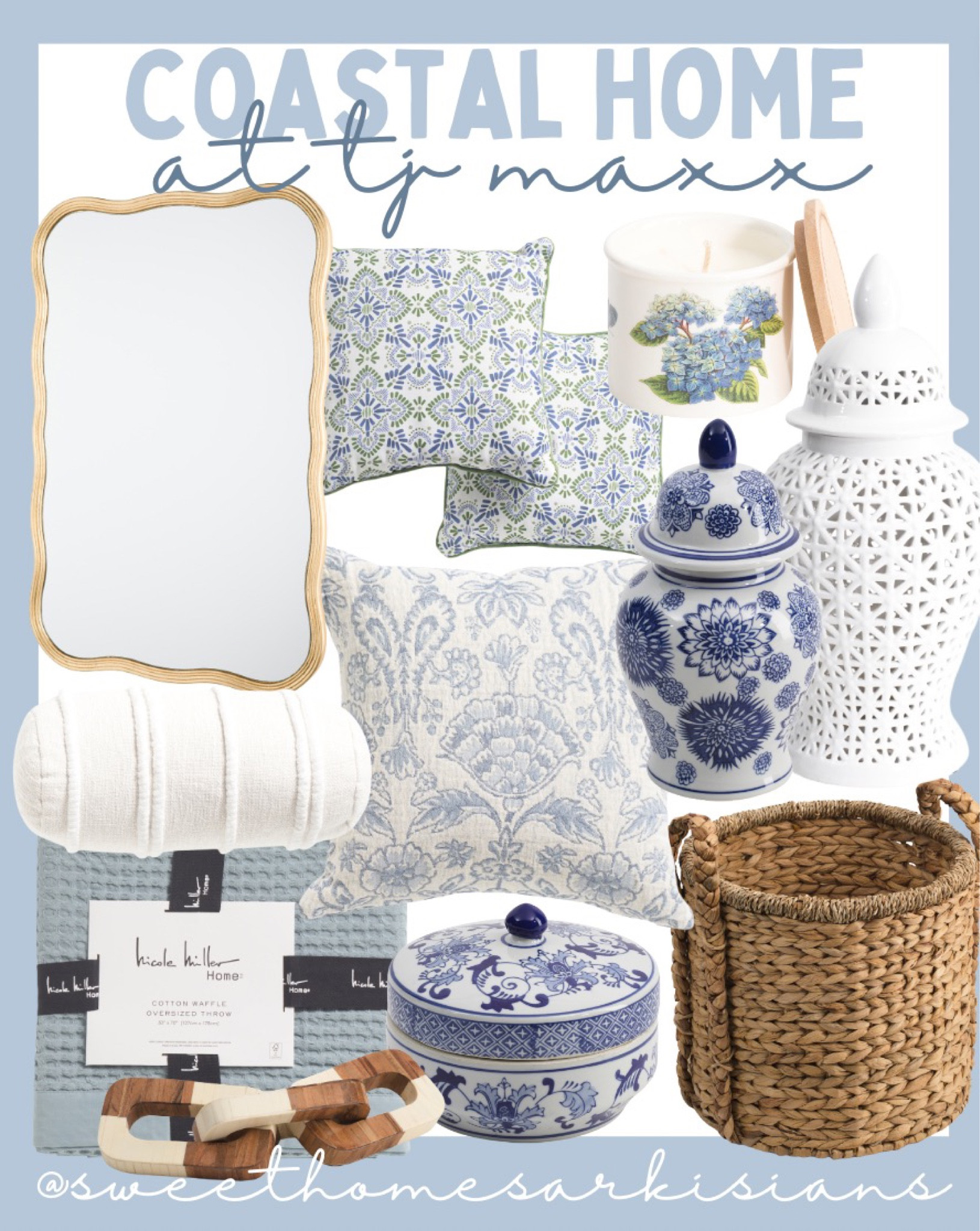 coastal home finds from tj maxx 🤍

#LTKhome