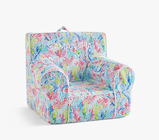 Lilly Pulitzer Mermaid Cove Anywhere Chair® | Pottery Barn Kids