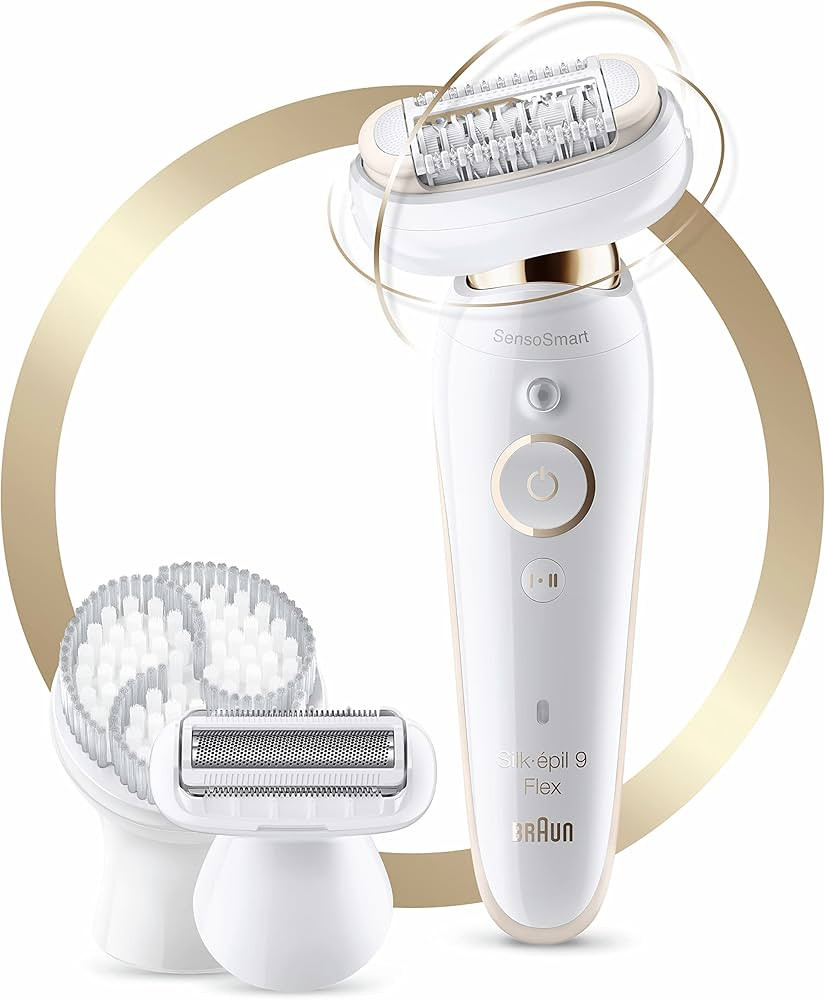 Braun Epilator Silk-épil 9 9-030 with Flexible Head, Facial Hair Removal for Women and Men, Hair... | Amazon (US)
