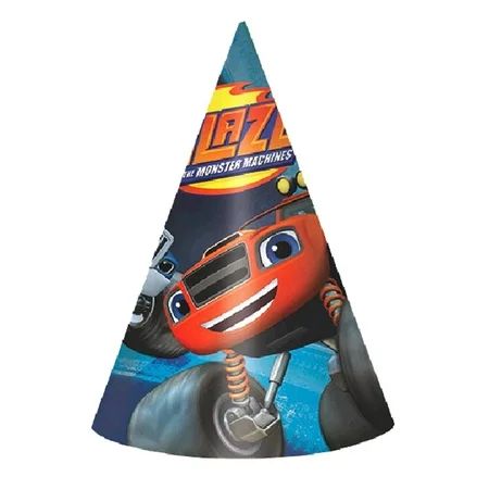 Blaze and the Monster Machines Paper Cone Hats [8 Per Pack] | Walmart (US)