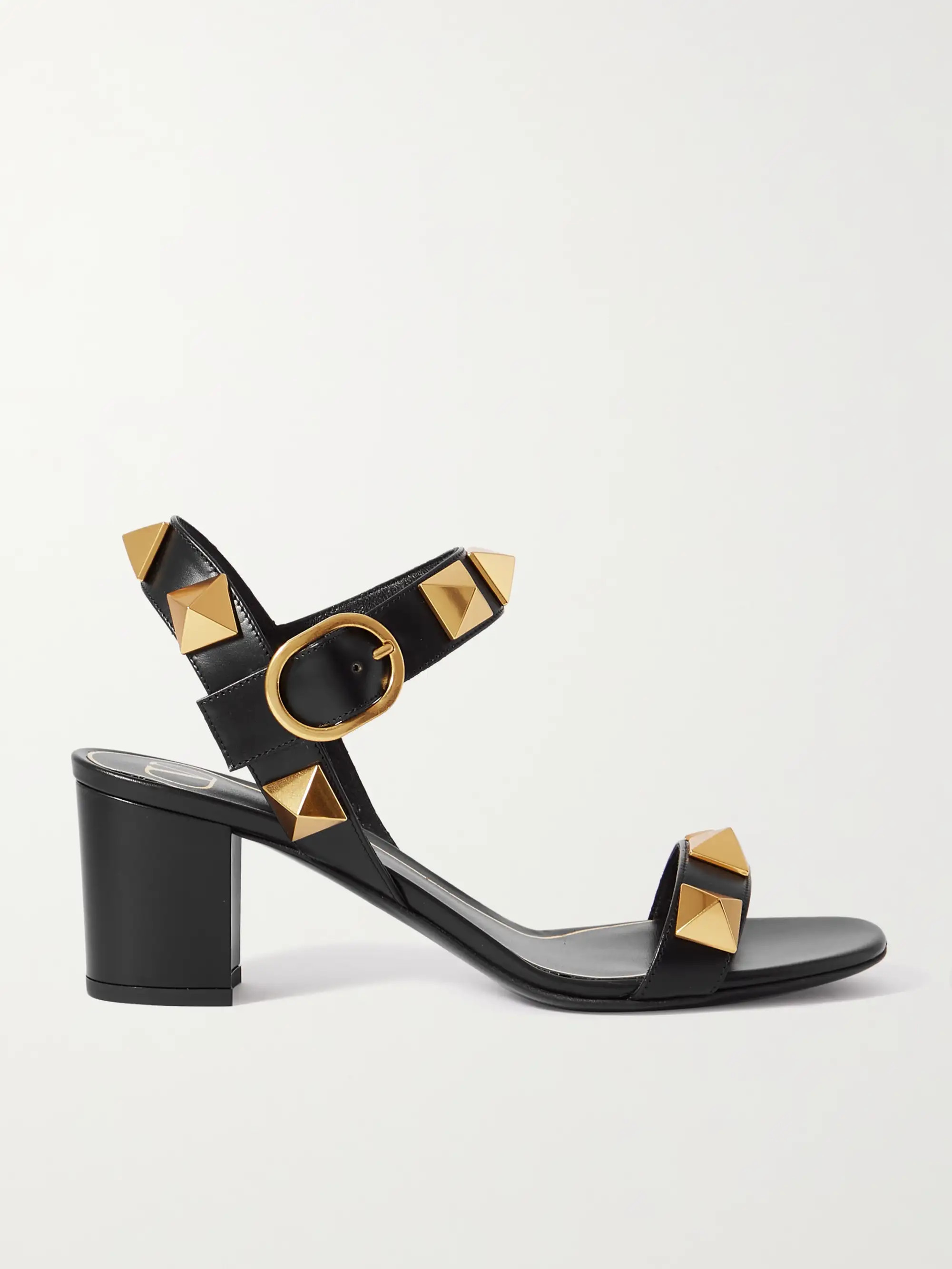 Valentino Garavani Roman Stud leather sandals | NET-A-PORTER (US)