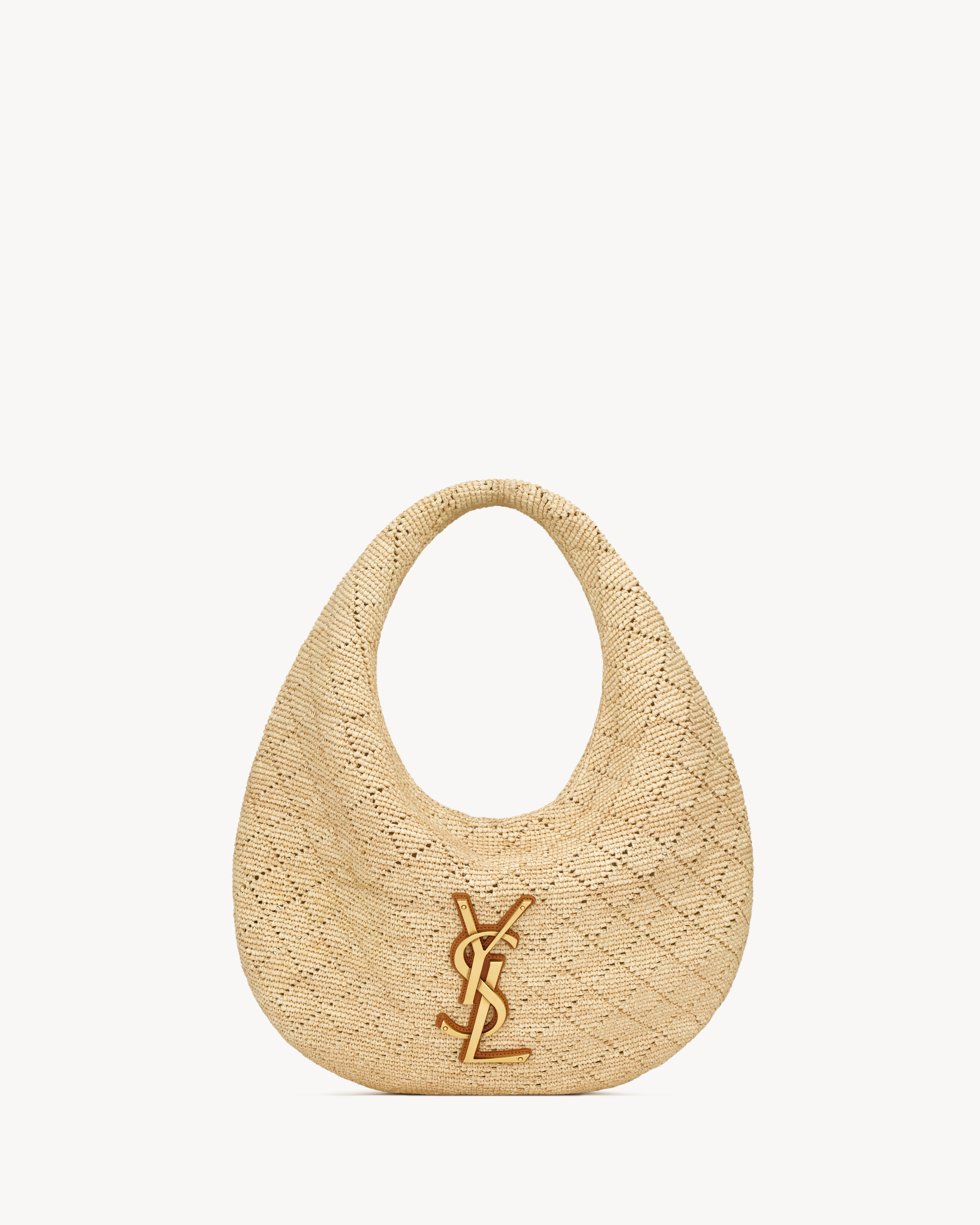Saint Laurent Icare Hobo In Raffia - Beige - Women - One Size | Saint Laurent Inc. (Global)
