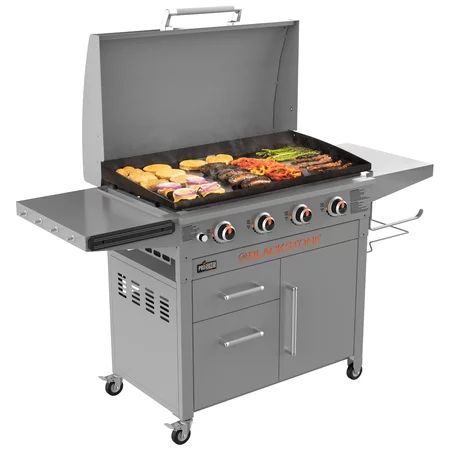 Blackstone ProSeries 4-Burner 36"" Griddle Cooking Station with Hood | Walmart (US)