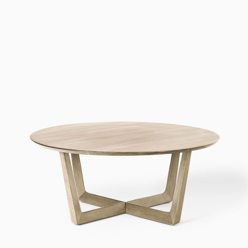 Stowe Round Coffee Table (36"&ndash;46") | West Elm (US)