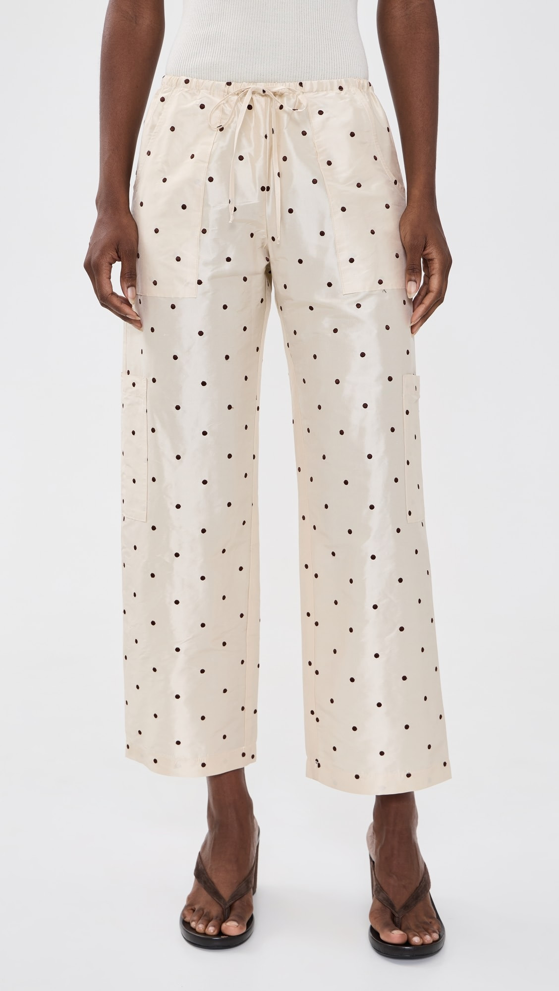 The Taffeta Drawstring Cargo Pants | Shopbop