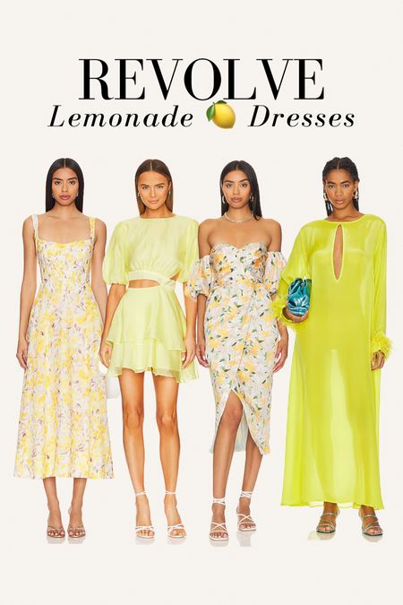 Revolve yellow dresses! Lemon dresses, lemon trend, event dress, wedding guest dress, summer dress, spring outfits, summer dresses 

#LTKStyleTip

#LTKSeasonal #LTKwedding #LTKstyletip