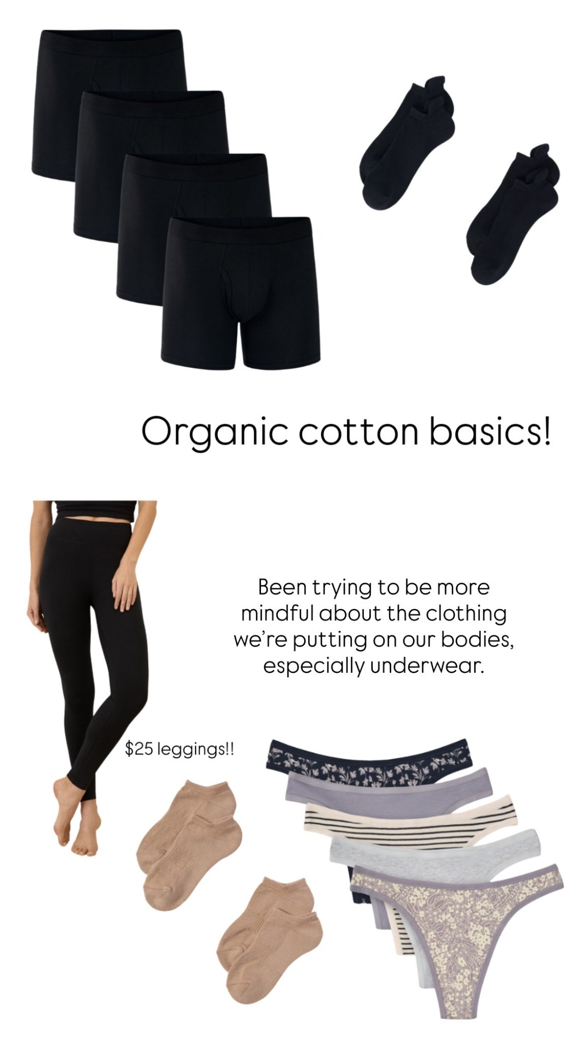 Since having Theo, I’ve been trying to be more mindful about the clothing that we’re all putting on our bodies, especially underwear! so the sale on organic cotton basics (and other gorgeous and well-made clothing) is super helpful! Don’t tell my husband that this is what he’s getting for Christmas 🥰😂

#LTKCyberWeek