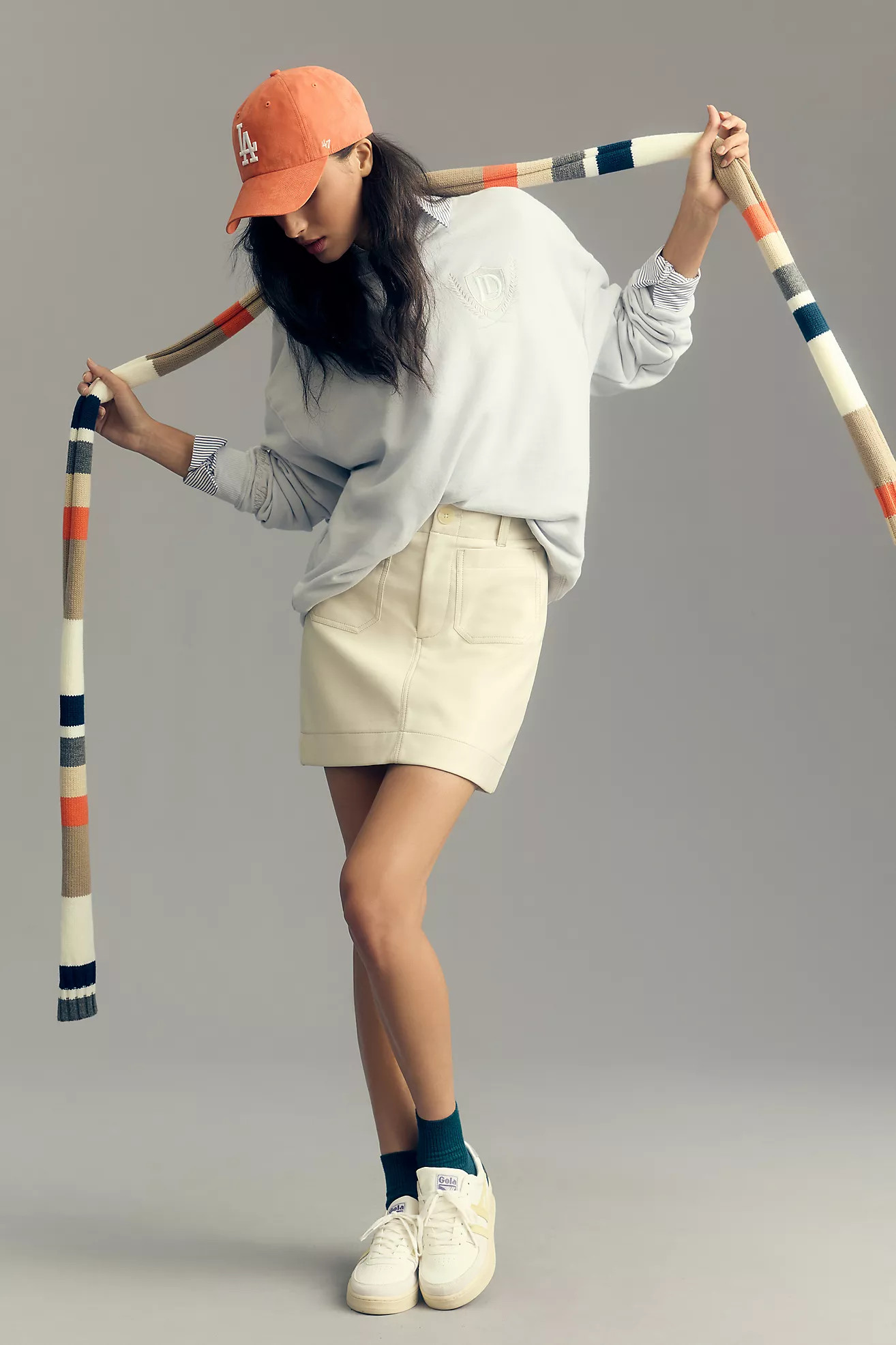 The Colette Faux Leather Mini Skirt by Maeve | Anthropologie (US)