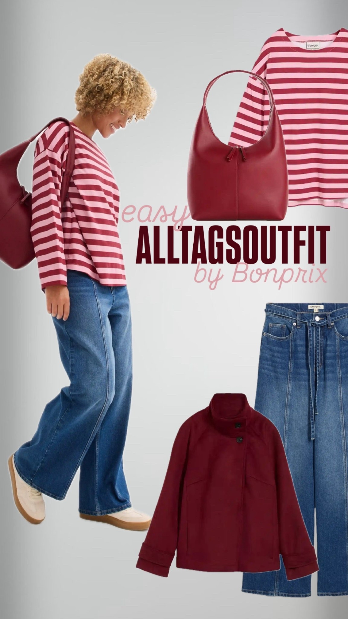 Easy Alltagsoutfit by Bonprix ✨ mit der Trendfarbe Bordeaux ❤️ aktuell gibt es 20% auf alles mit LOOK20 🫶🏻

#LTKautumn #LTKstyletip #LTKdeutschland