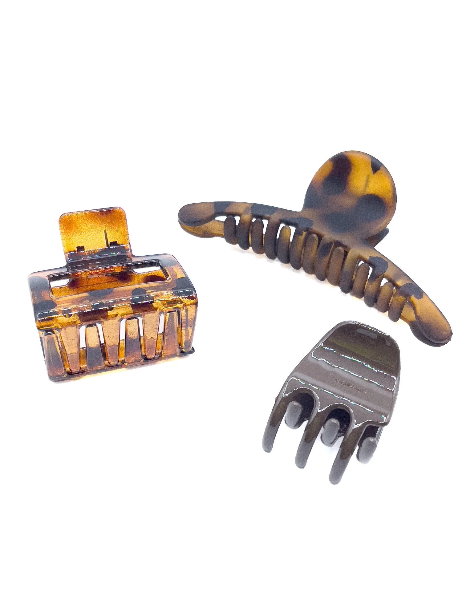 Time and Tru Mixed Claws, 3-Pack, Brown | Walmart (US)