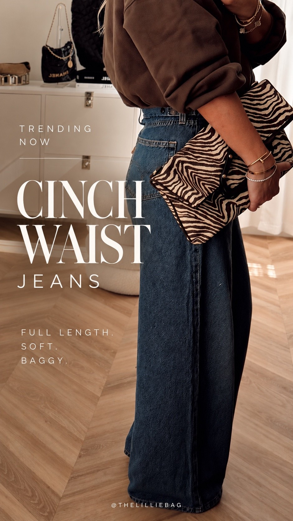 In my 40s and officially obsessed with cinch waist denim. 👖 I think I own five pairs at this point! 😂 This full-length, baggy style is SO soft, ridiculously comfortable, and actually affordable. The fit is everything. Also loving the barrel leg version!🤌🏼✨


Cinch waist jeans. Wide leg denim. Affordable fall fashion. Casual outfits over 40. Fall denim trends.