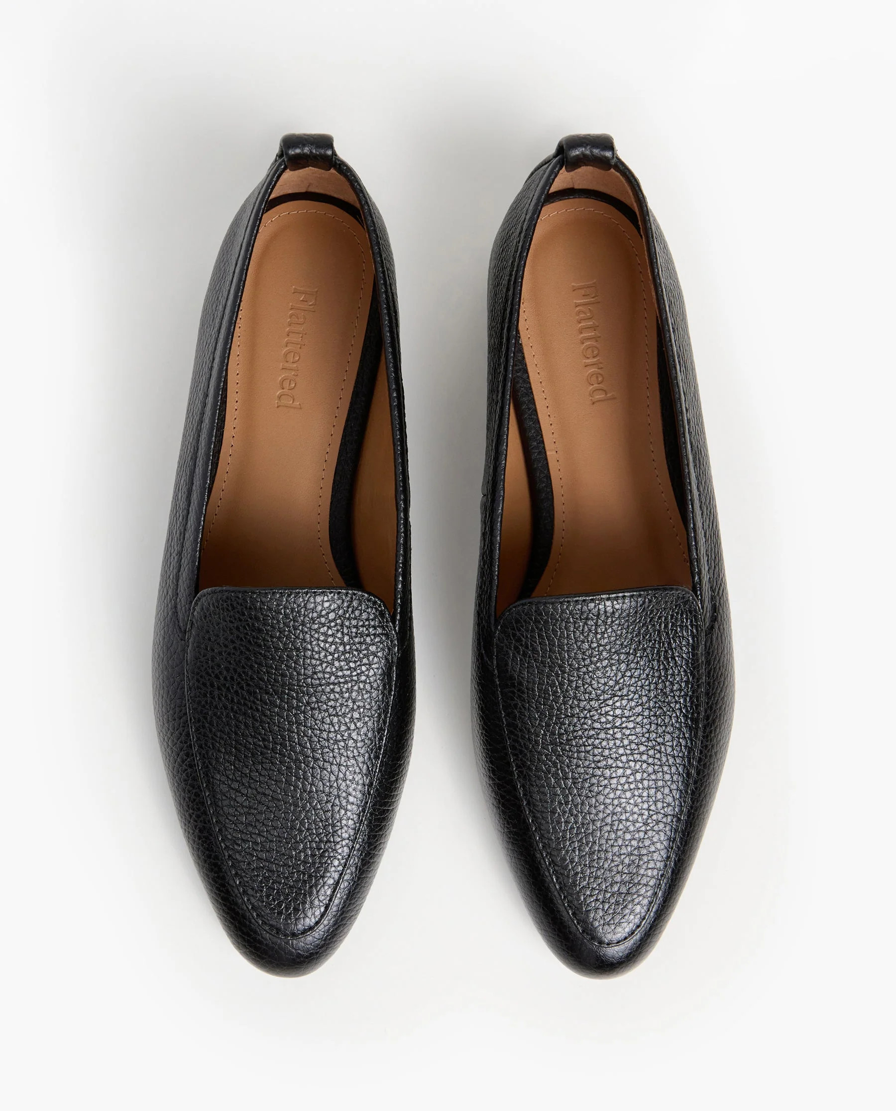 Cajsa Leather Black Loafer | Flattered