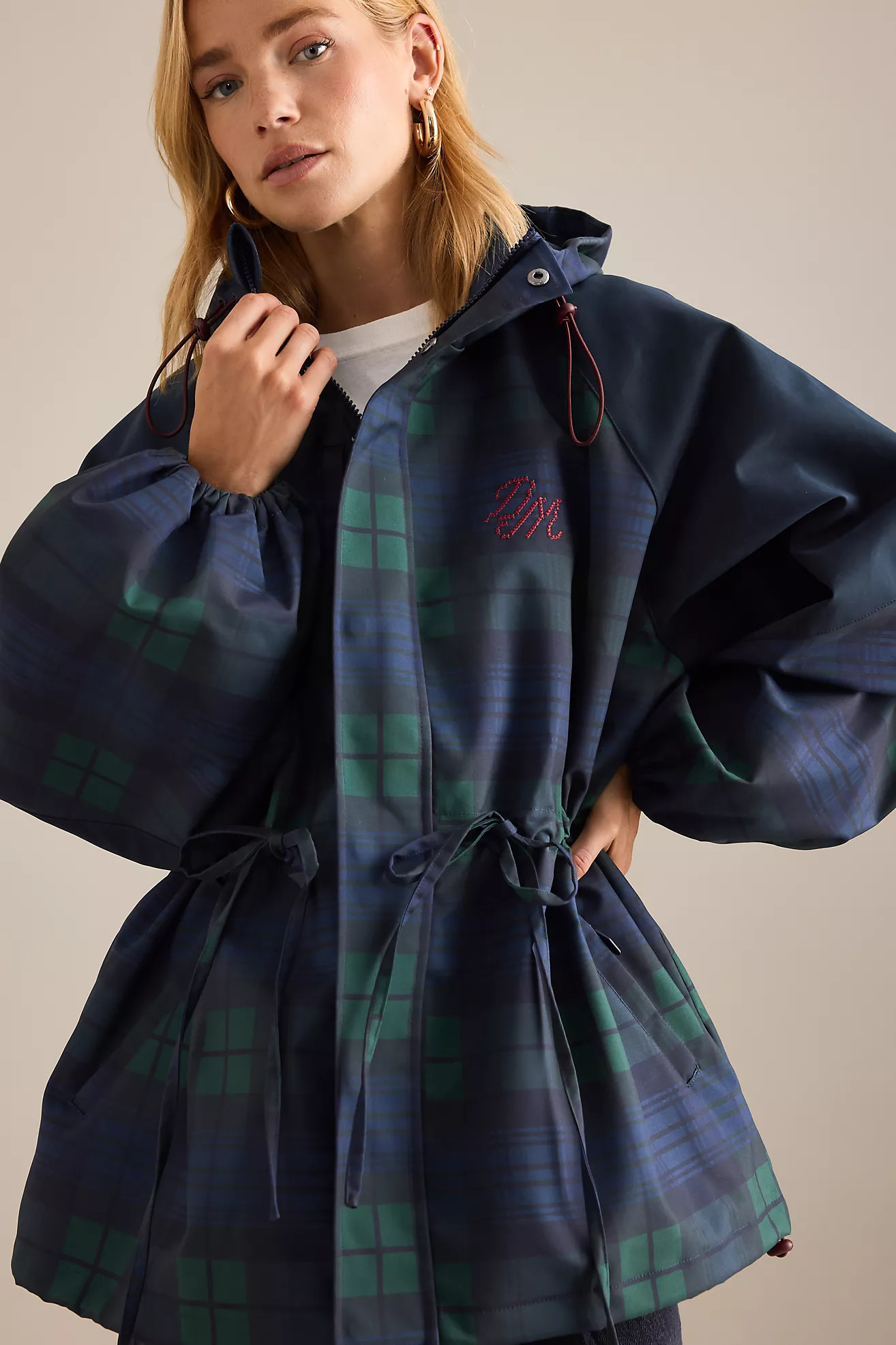 Damson Madder Liu Check Raincoat | Anthropologie (UK)
