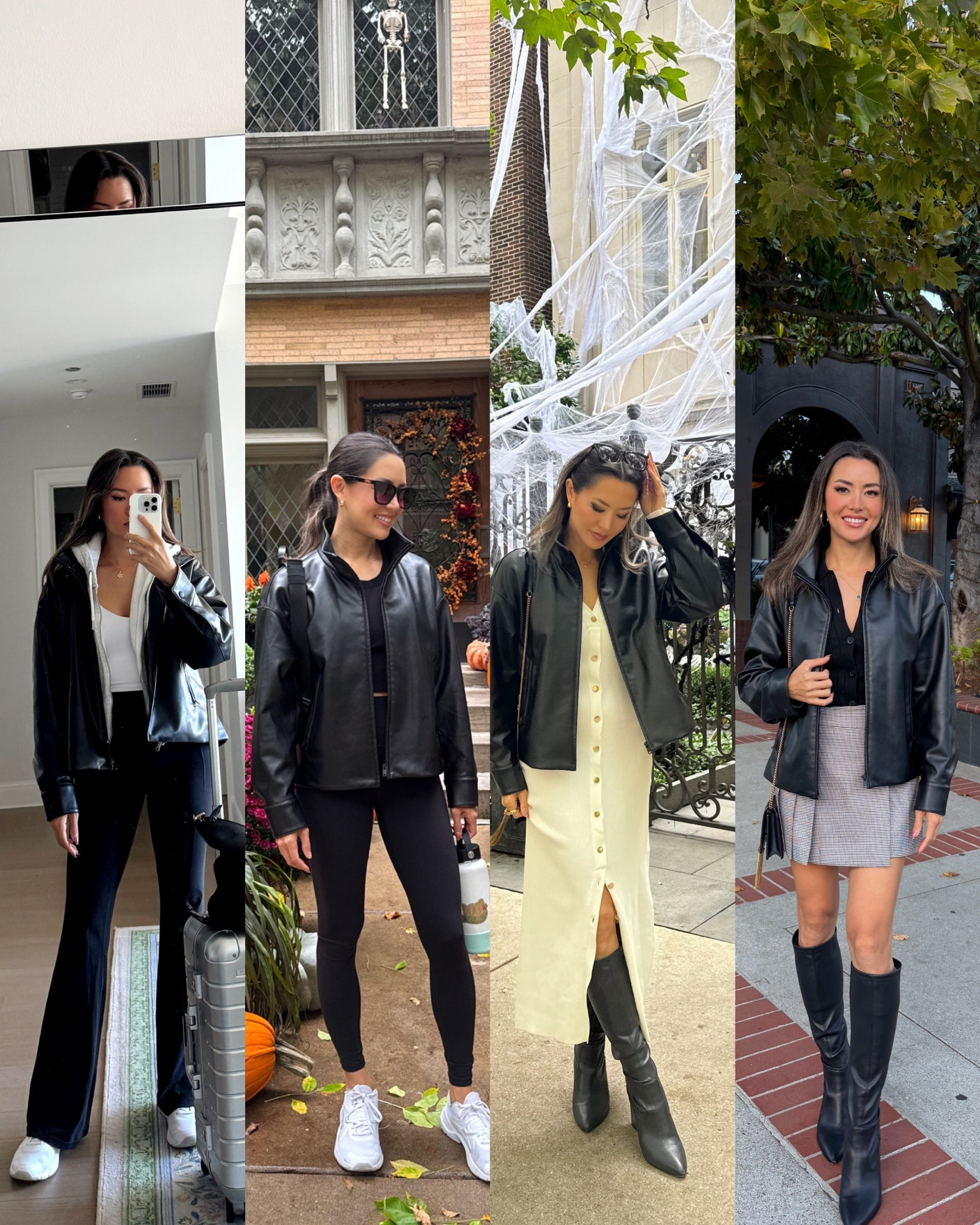 My faux leather bomber jacket is 50% off! Wearing size small

#LTKSaleAlert #LTKFindsUnder50