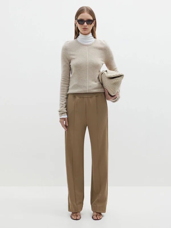 twill stripe detail pant | Bassike