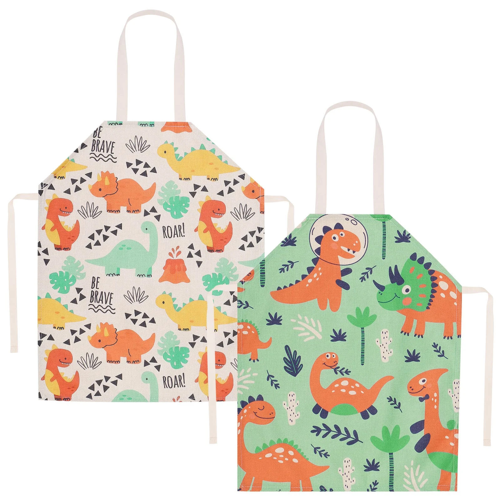 Taihexin 2 Packs Kids Dinosaur Apron, 17.1*21.4 inch Adjustable Cotton Child Chef  Aprons for Chi... | Walmart (US)