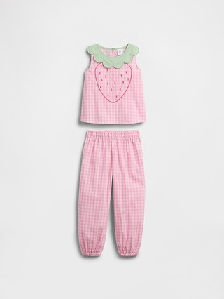 babyGap Poplin Two-Piece Outfit Set | Gap Factory