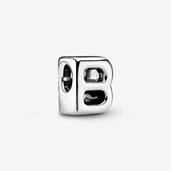 Pandora Letter B Alphabet Charm - Sterling silver | Pandora US