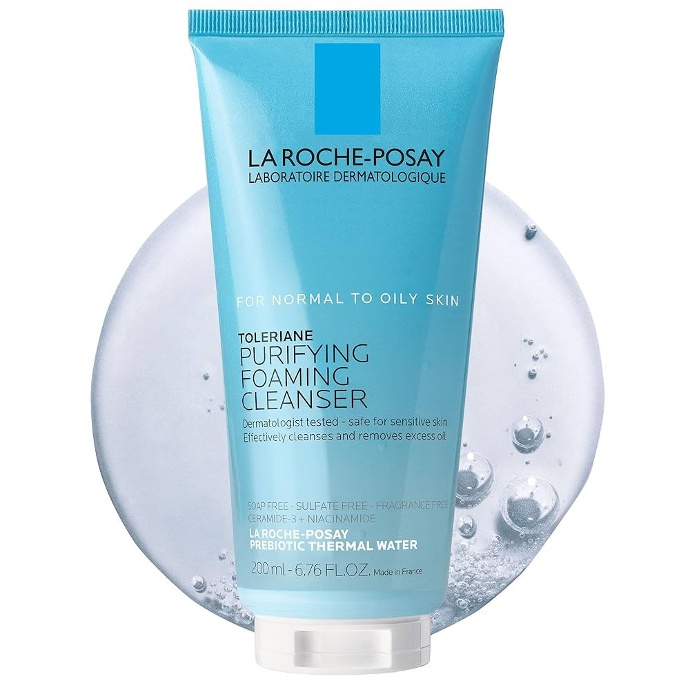 La Roche-Posay Toleriane Purifying Foaming Facial Cleanser, Oil Free Face Wash for Women & Men wi... | Amazon (US)