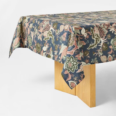 84"x60" Floral Tablecloth - Threshold™ designed with Studio McGee | Target