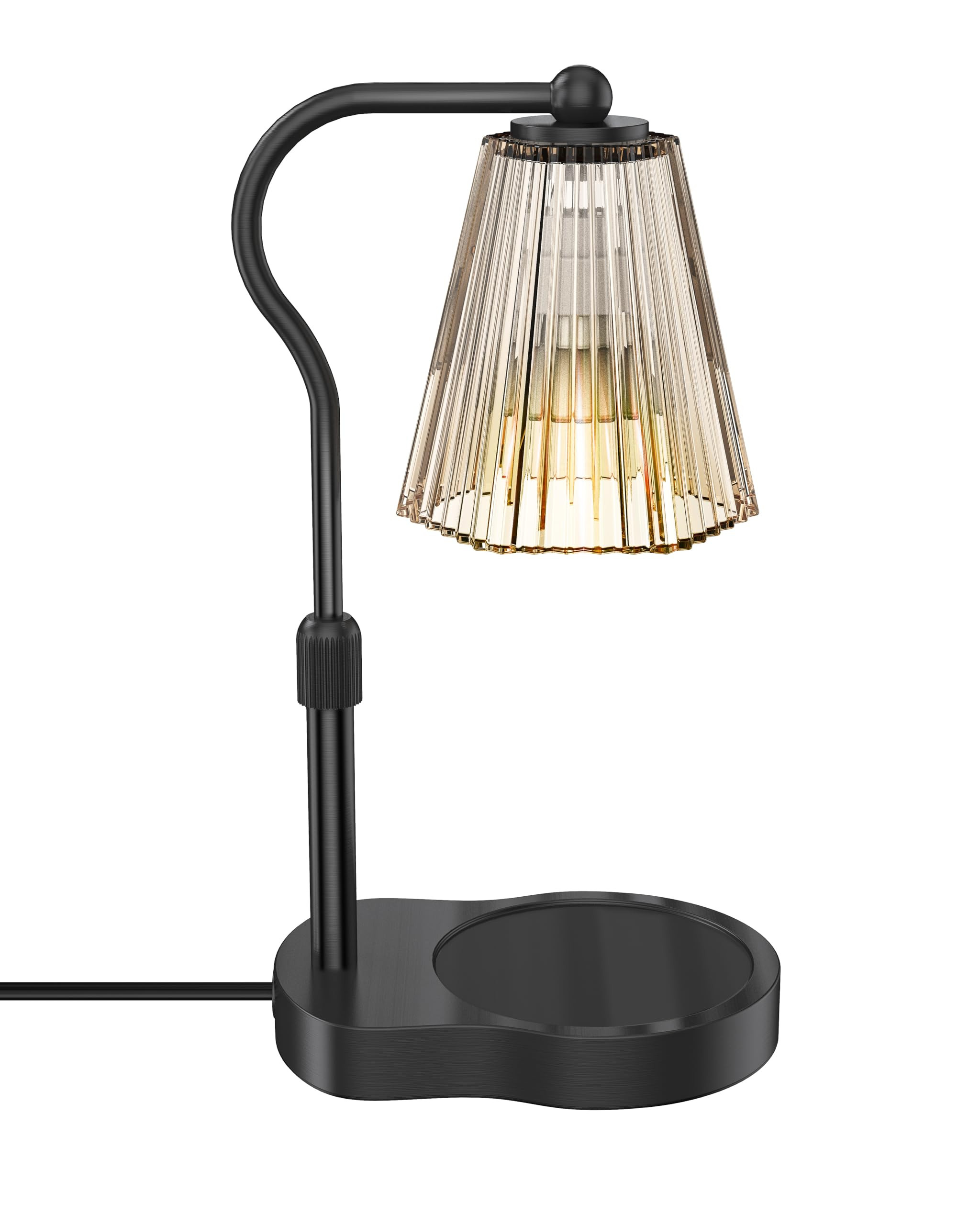 Candle Warmer Lamp with Timer & Dimmable Settings, Adjustable Height Flameless Scented Wax Melter for Jar Candles, Elegant Home Decor Warmer Lamp with 2 Bulbs, Gift for Women Mom Friend Family, Black | Amazon (US)