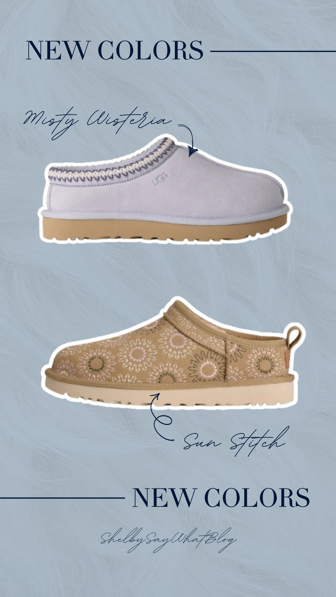 New UGG colors! How cute is the sun stitching on the classic micro??  

 