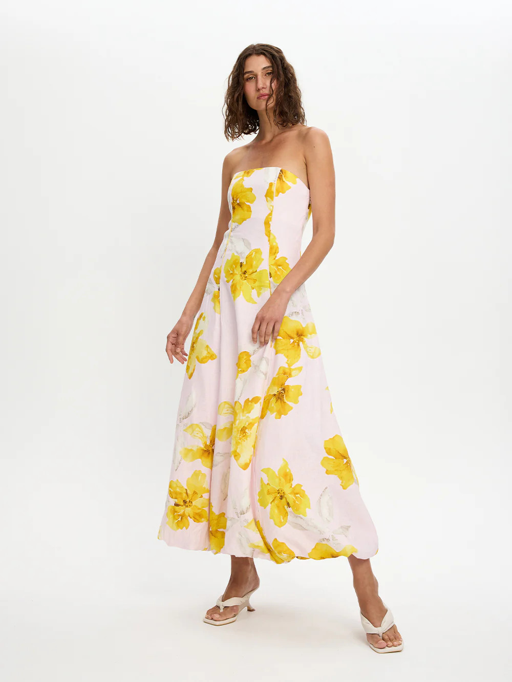 Francine Strapless Maxi Dress | Floral Fitted Maxi Dress | KIVARI | Kivari (Global minus AU/NZ)