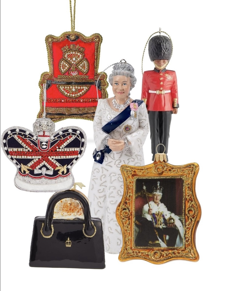 A right Royal Kitschmas! From a portrait of King Charles III and the royal throne to the late Queen Elizabeth and her iconic handbag, complete with marmalade sandwich, add these to any traditional Christmas tree decorations for the ultimate conversation piece! 👑 

#ltkChristmas #Christmasdecotations #Christmasiscoming #Royalty

#LTKhome #LTKeurope #LTKuk