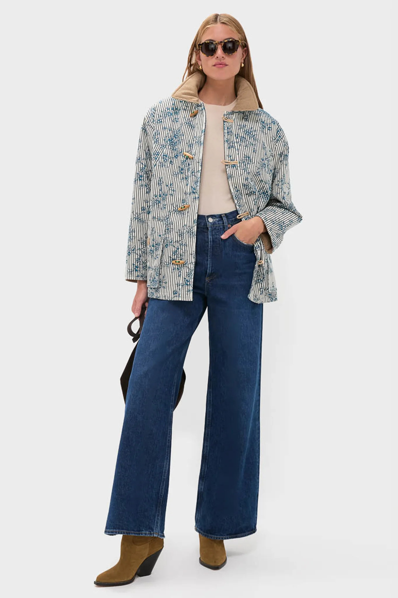 Cornflower Toile Barn Jacket | Tuckernuck (US)