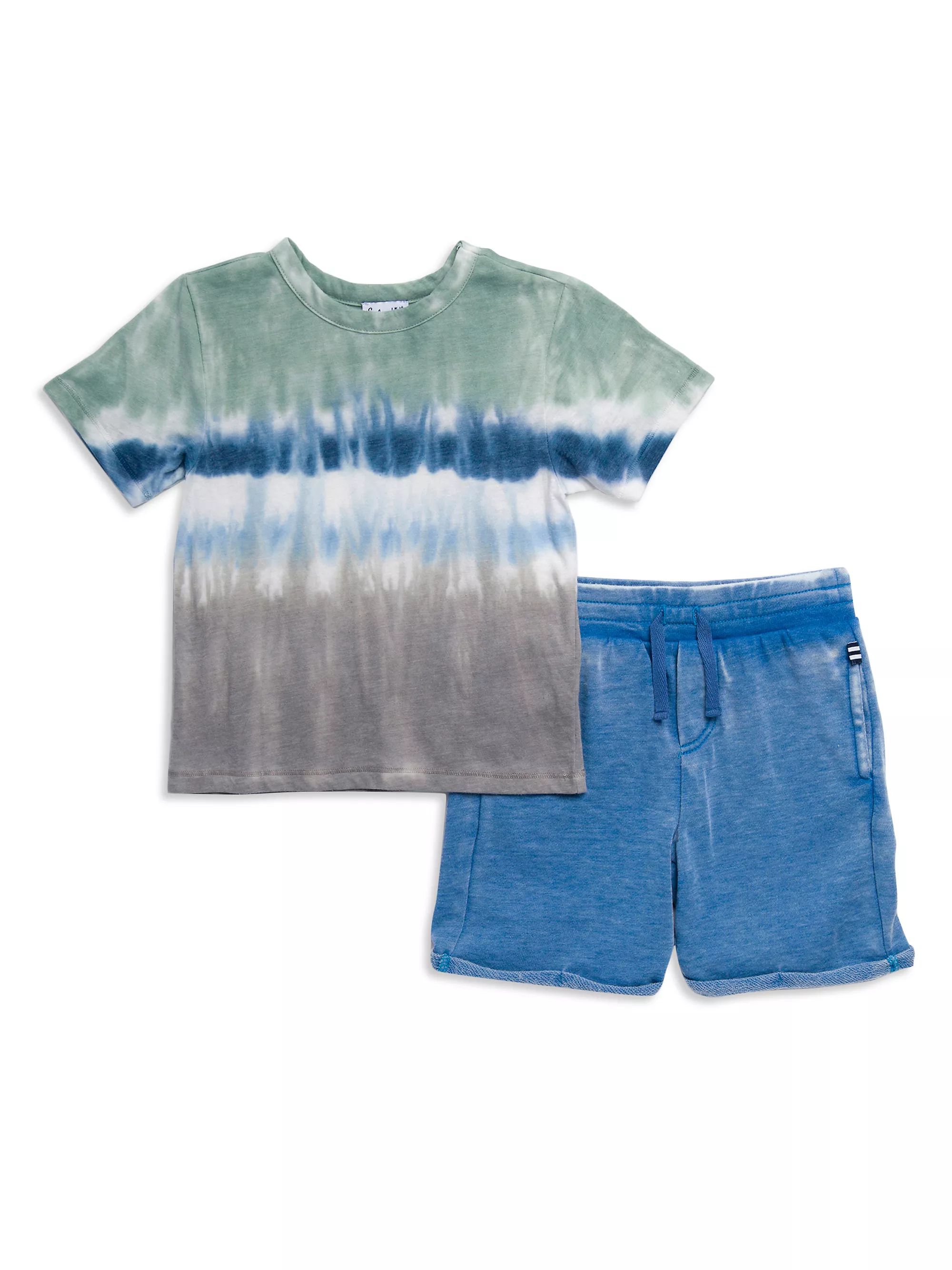 Baby Boy's & Little Boy's Surf Tie-Dye T-Shirt & Shorts Set | Saks Fifth Avenue