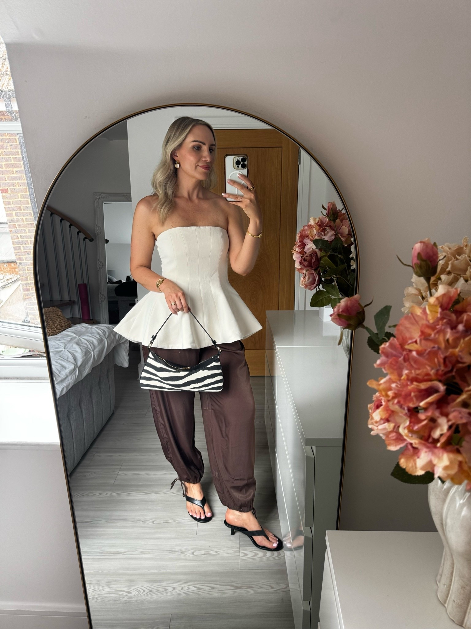 The ultimate date night outfit for an hourglass girly 🫶🏼

Peplum top size 10 
Balloon trousers M but would go S if ordering again

#LTKsummer #LTKbag #LTKstyletip