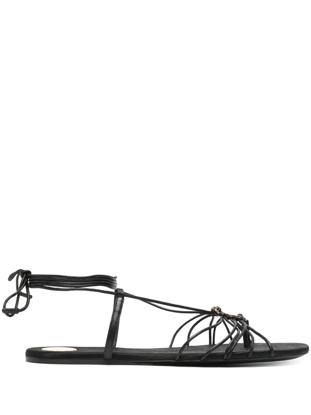 Saint Laurent Babylone Sandals | Black | FARFETCH | Farfetch Global