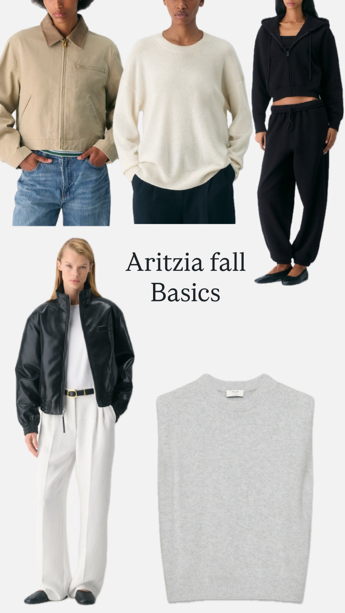 Aritzia fall staples — daily edit cover from Found by Em