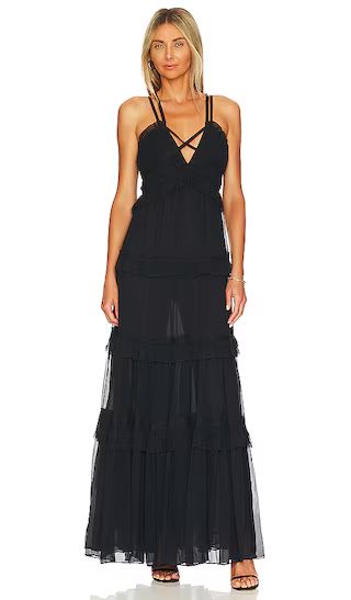 Ulla Johnson Agathe Maxi Dress in Black. - size 8 (also in 0, 10, 2, 4, 6) | Revolve Clothing (Global)