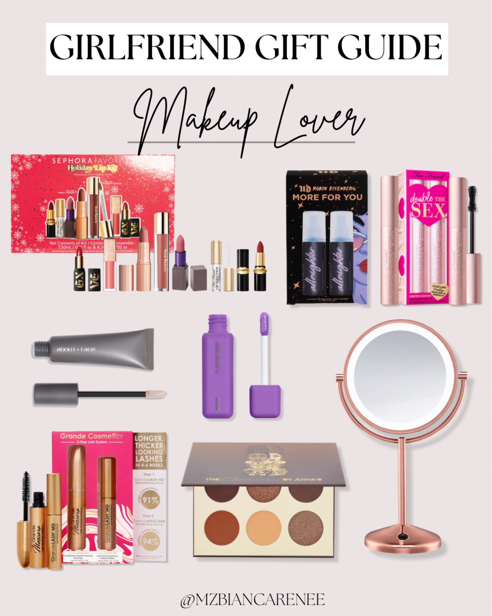 Gifts for the makeup lover in your life! Liquid eyeshadow, highly pigmented eyeshadow palettes, long lasting mascaras. 

#LTKbeauty #LTKHoliday #LTKGiftGuide