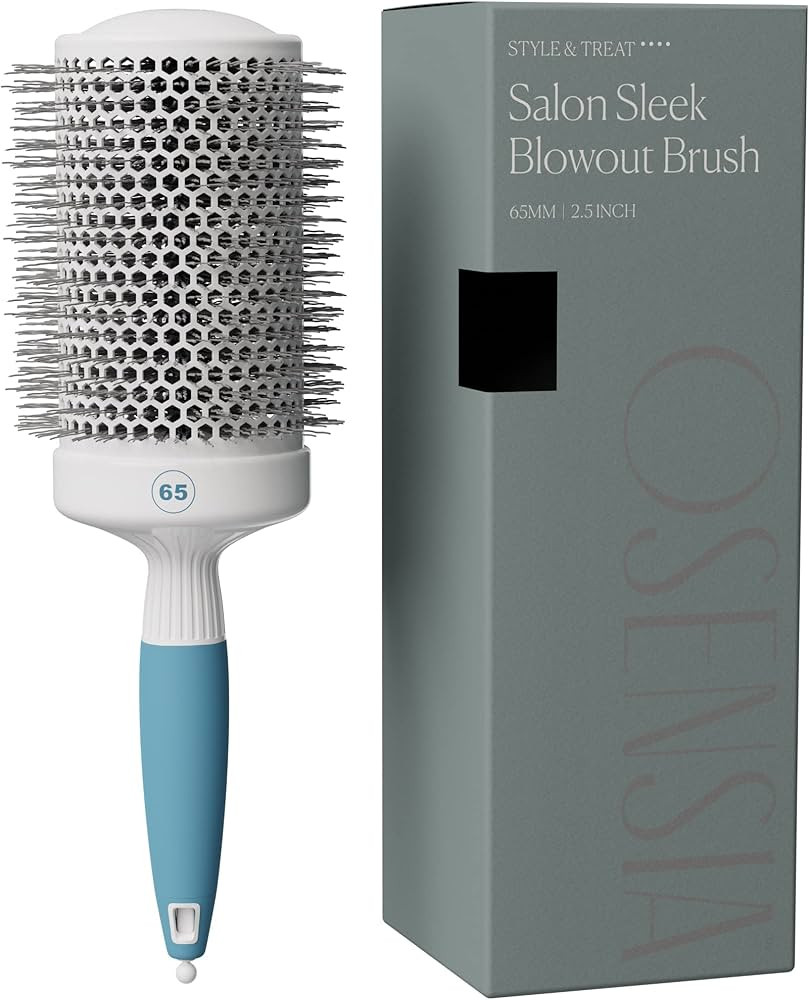 Round Brush for Blow Drying - Extra Large Ceramic Ion Thermal Barrel Brush Precise Styling and Ma... | Amazon (US)