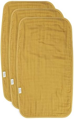 Natemia Bamboo Muslin Baby Burp Cloths | Large 21”x11” Size | Super Absorbent and Ultra Soft ... | Amazon (US)